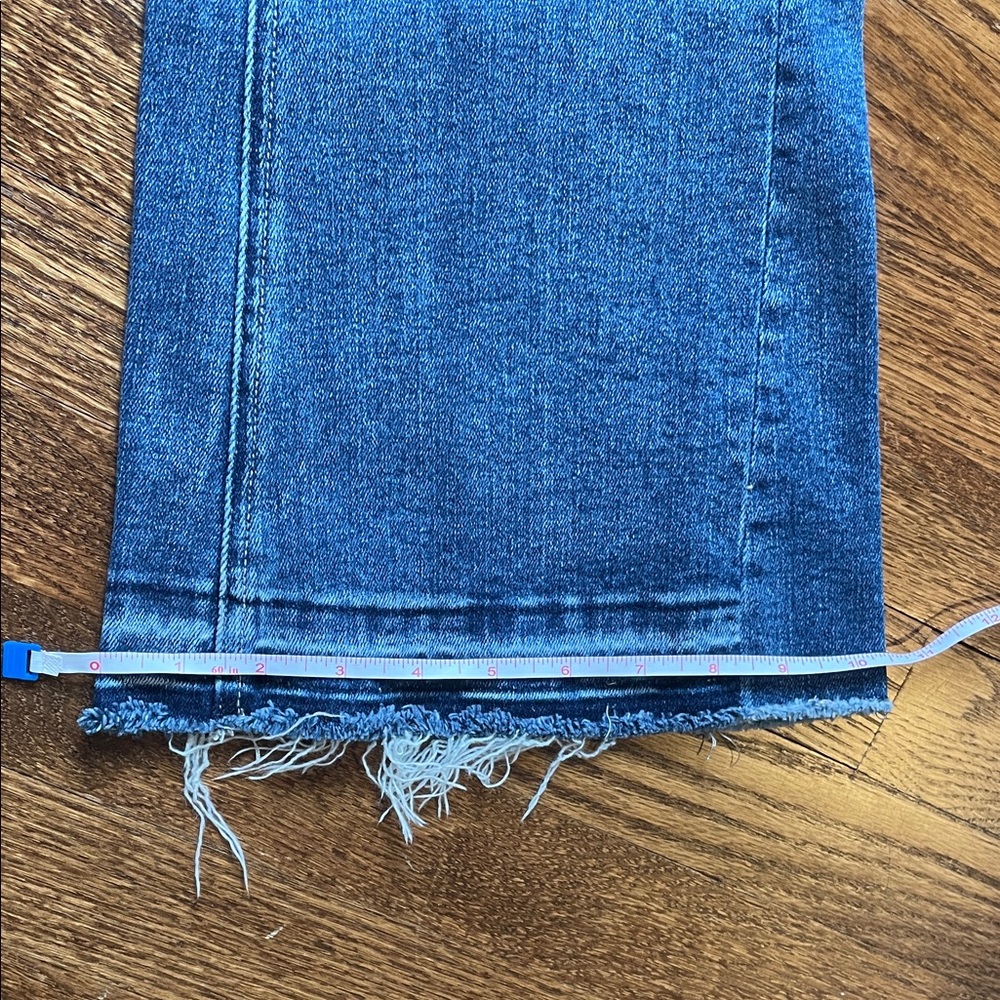 Altar'd State Distressed Blue Flare Jeans - Picture 5 of 6